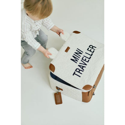 CHILDHOME Valigia Mini Traveller - Teddy Ecru - 402972