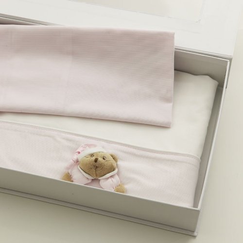 Nanan Set Lenzuola 3pz Letto Puccio "Sei la mia stella" Rosa -  12816R