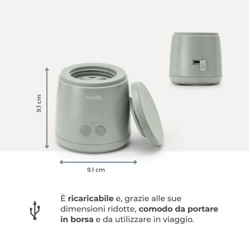 Nuvita - Scaldabiberon portatile universale Mix70 con funzione Scalda e Mescola - 1164