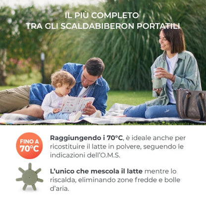 Nuvita - Scaldabiberon portatile universale Mix70 con funzione Scalda e Mescola - 1164