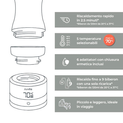 Nuvita - Scaldabiberon portatile universale Warm70 - 1166