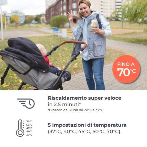 Nuvita - Scaldabiberon portatile universale Warm70 - 1166
