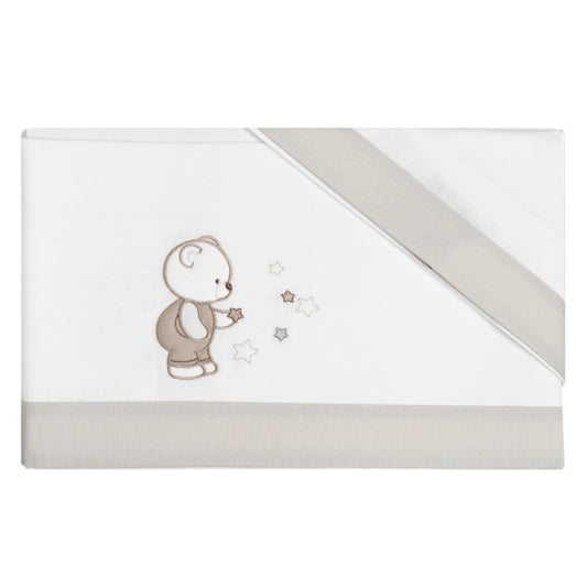 COCCOLISSIMI - set lenzuola 3 pezzi lettino Cercatore di Stelle - beige