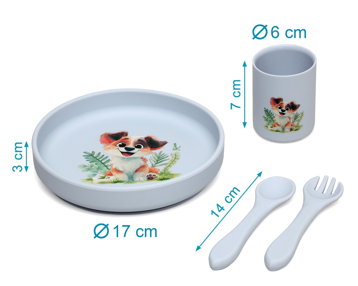 KIOKIDS - Set Pappa in silicone CAGNOLINO