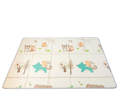 KIOKIDS - Tappeto giochi reversibile pieghevole - MONTAGNE