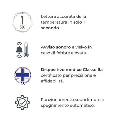 NUVITA - Termometro digitale frontale e auricolare - 2075
