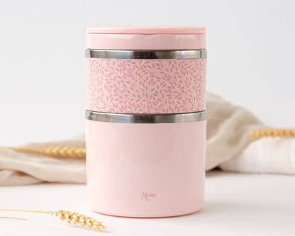 KIOKIDS - Thermos doppio per alimenti in acciaio 930ml - ROSA