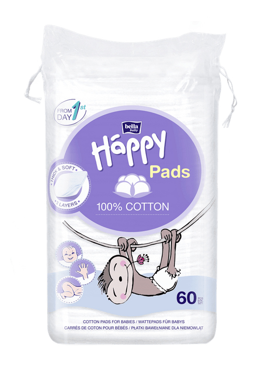 HAPPY - Quadrotti in cotone 9x11cm (60pz)