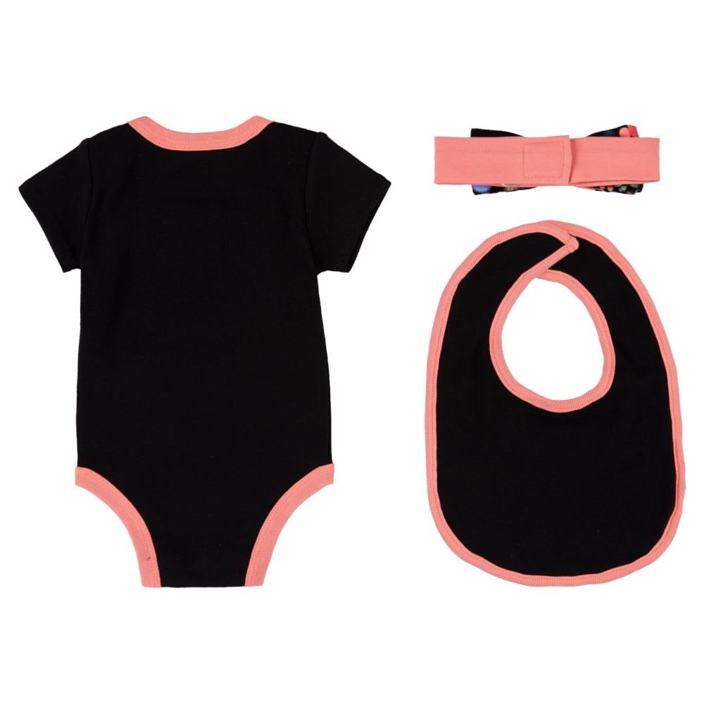NIKE Set regalo 3pz - Body, fascia e bavaglino - 0-6m - multicolor