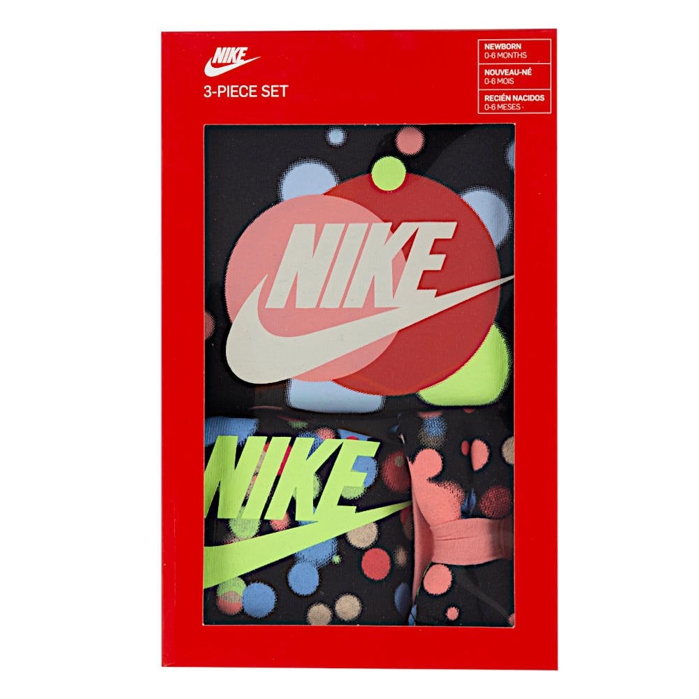 NIKE Set regalo 3pz - Body, fascia e bavaglino - 0-6m - multicolor
